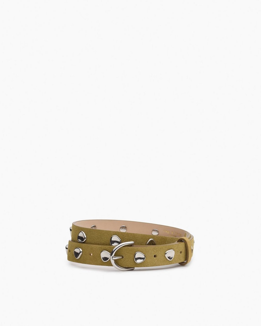 Brynn Suede Pebbled Belt Fennel Suede