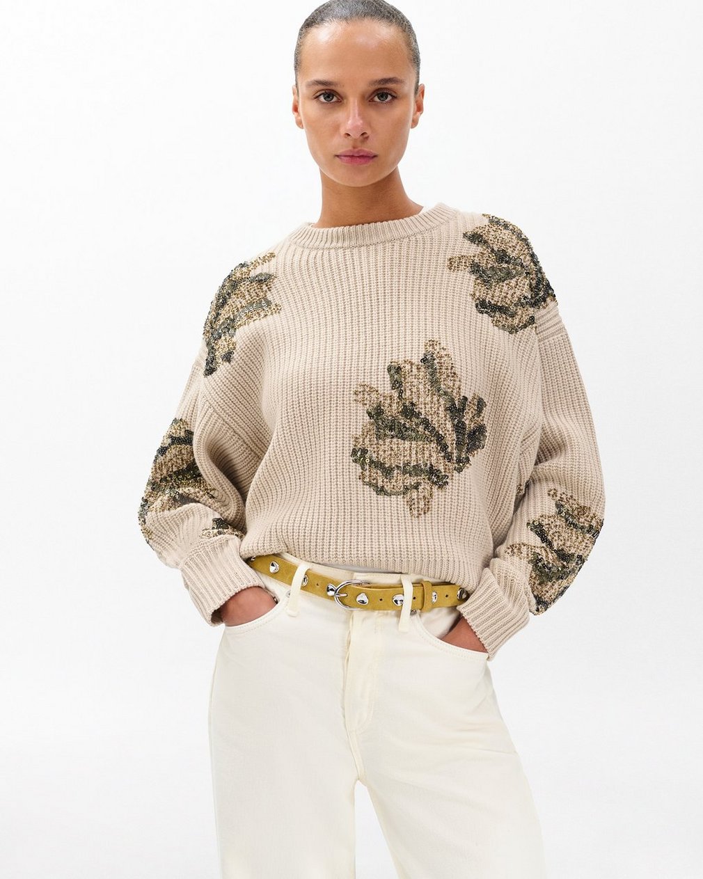 Brynn Suede Pebbled Belt Fennel Suede - Image 2