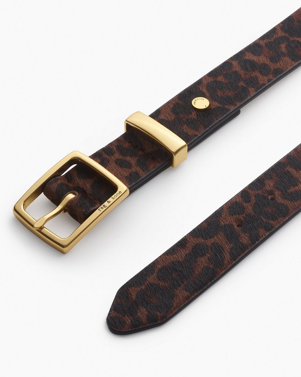 X Boyfriend Leopard Belt Leopard Hair Calf - Image 3