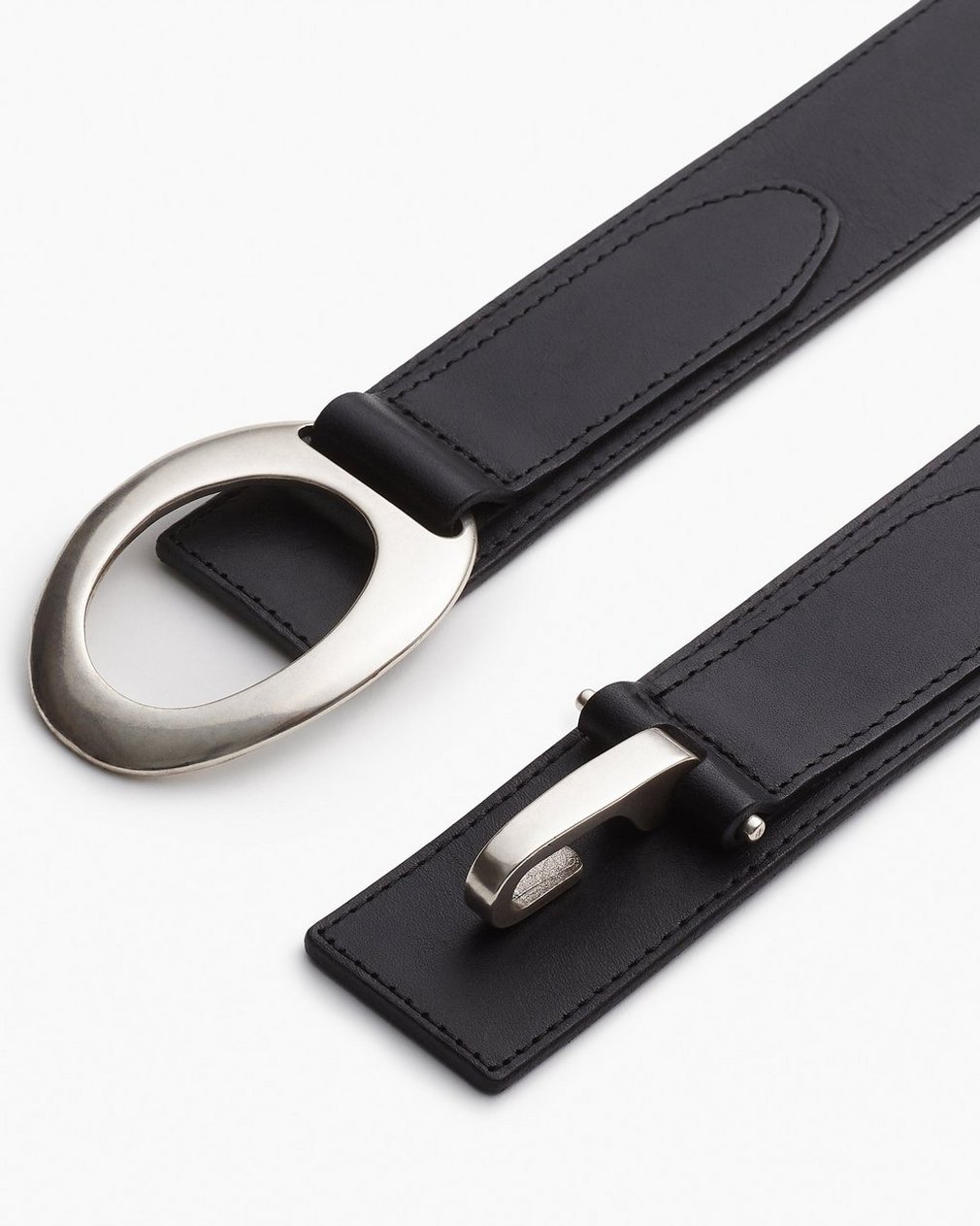 Ryder Stretch Leather Belt Black - Image 3