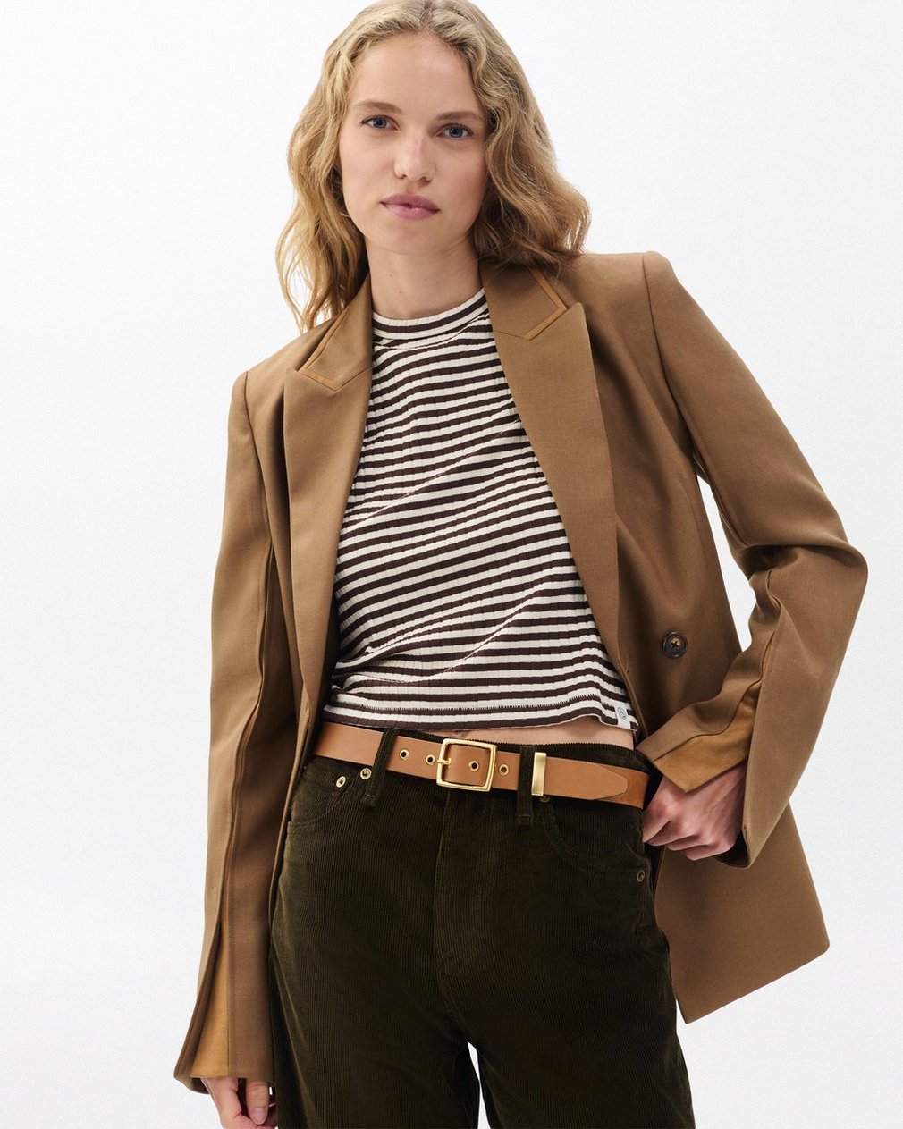 Boyfriend Belt in Camel - Image 2