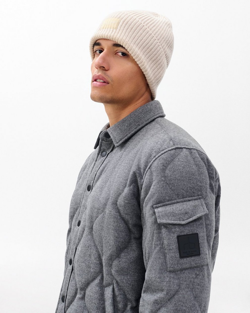 Blake Wool Beanie Ivory - Image 2
