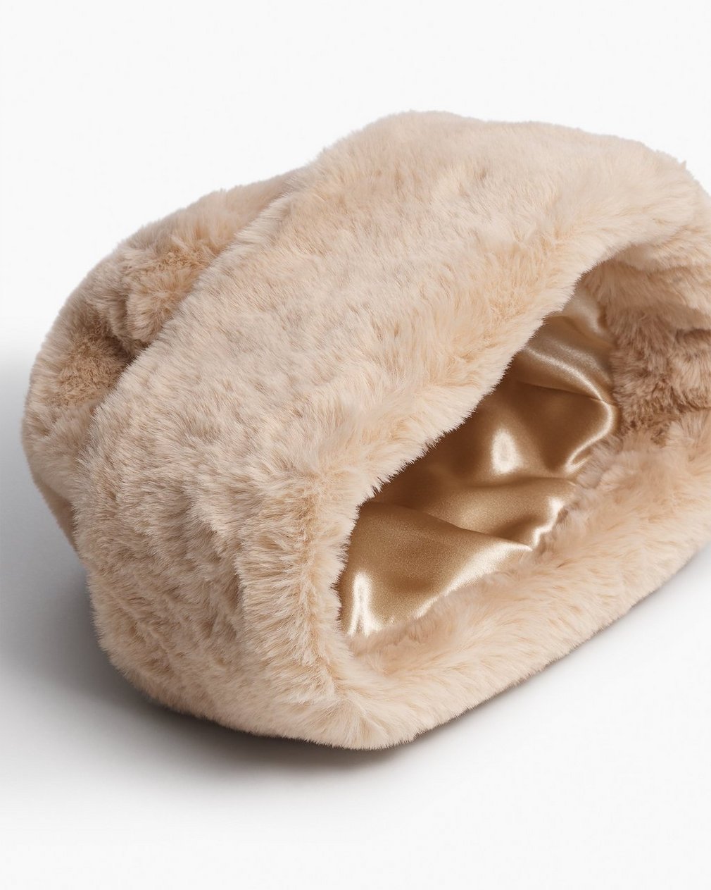Kennedy Faux Fur Hat Taupe - Image 3