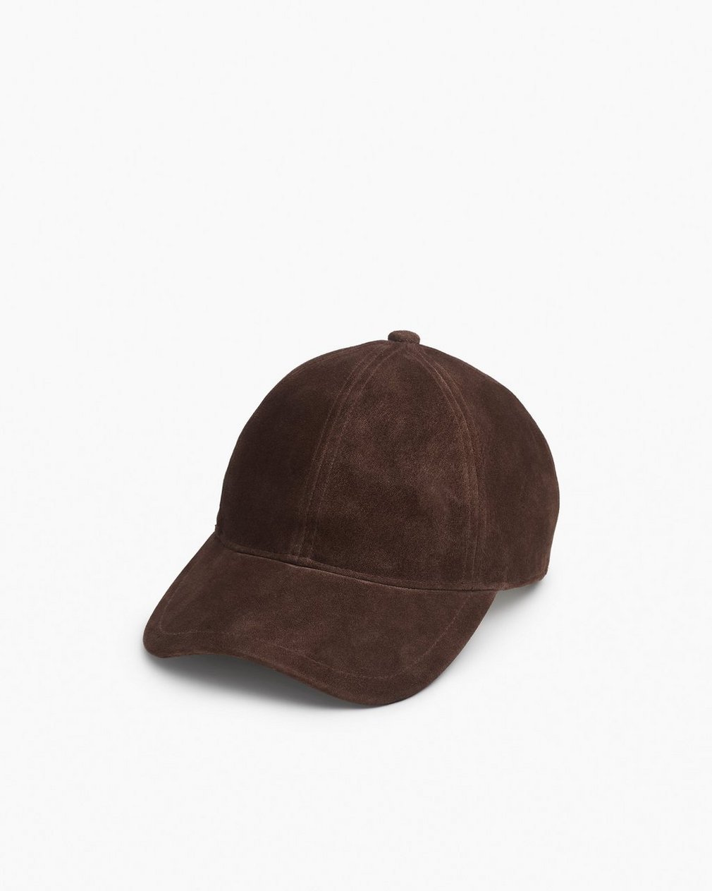 Harlow Suede Baseball Cap Dark Espresso Suede