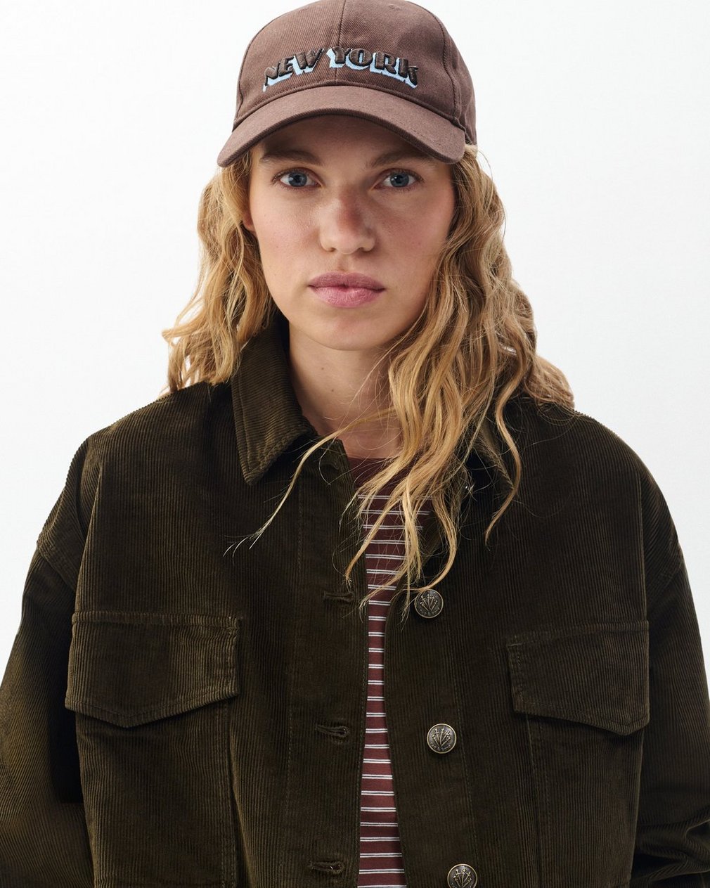 Harlow New York Baseball Cap Dark Espresso - Image 2
