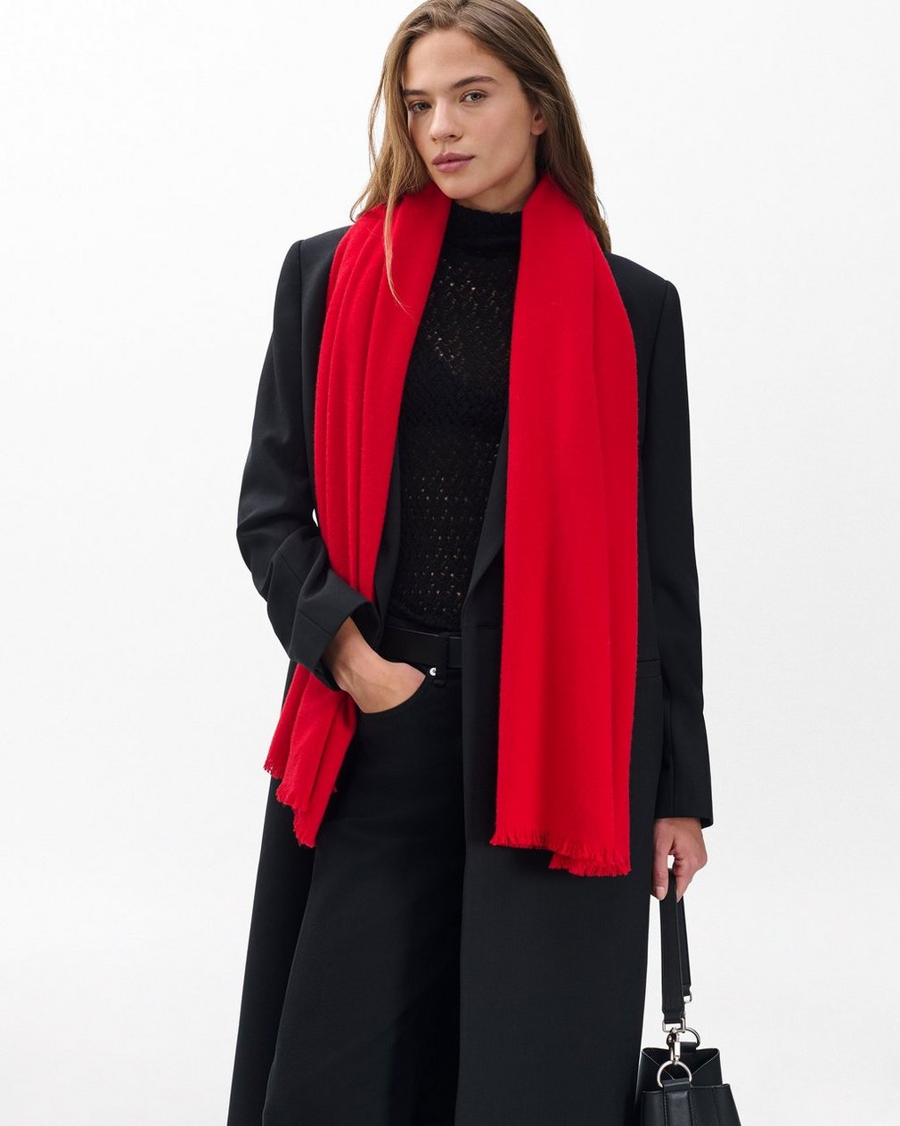 Joni Wool Scarf Flame Red