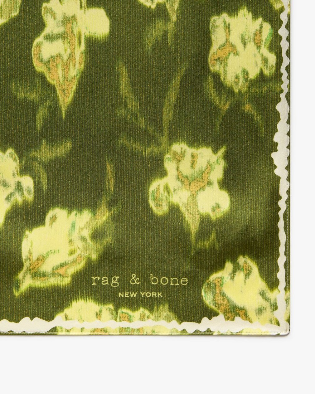 Kit Floral-Print Silk Bandana Lime - Image 4