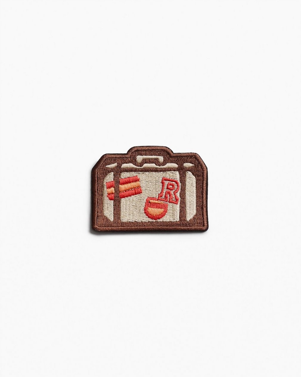 rb Embroidered Patch Suitcase W/ Stickers