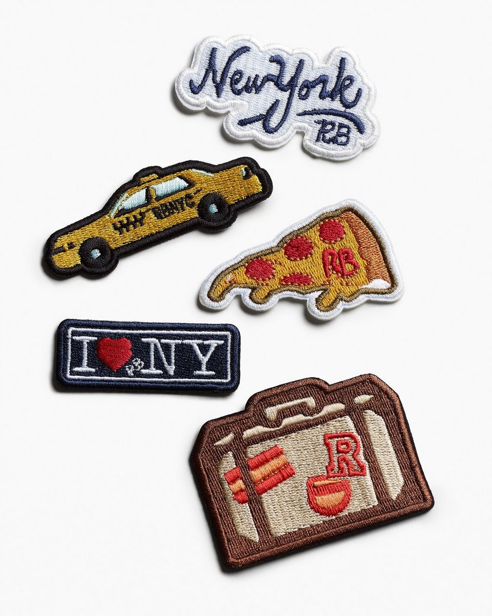 rb Embroidered Patch Suitcase W/ Stickers - Image 3