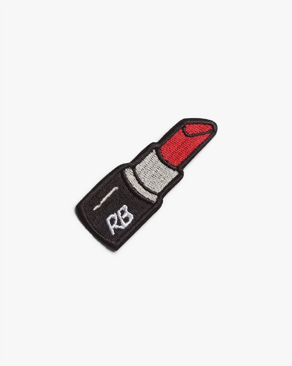 rb Embroidered Patch Rb Lipstick