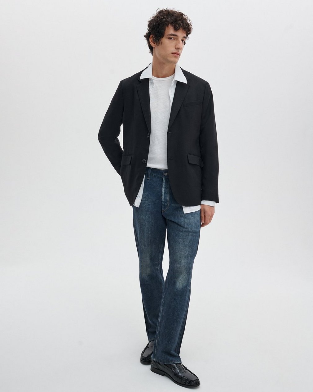 Miramar Fit 4 Track Pants Empire with Indigo Stripe