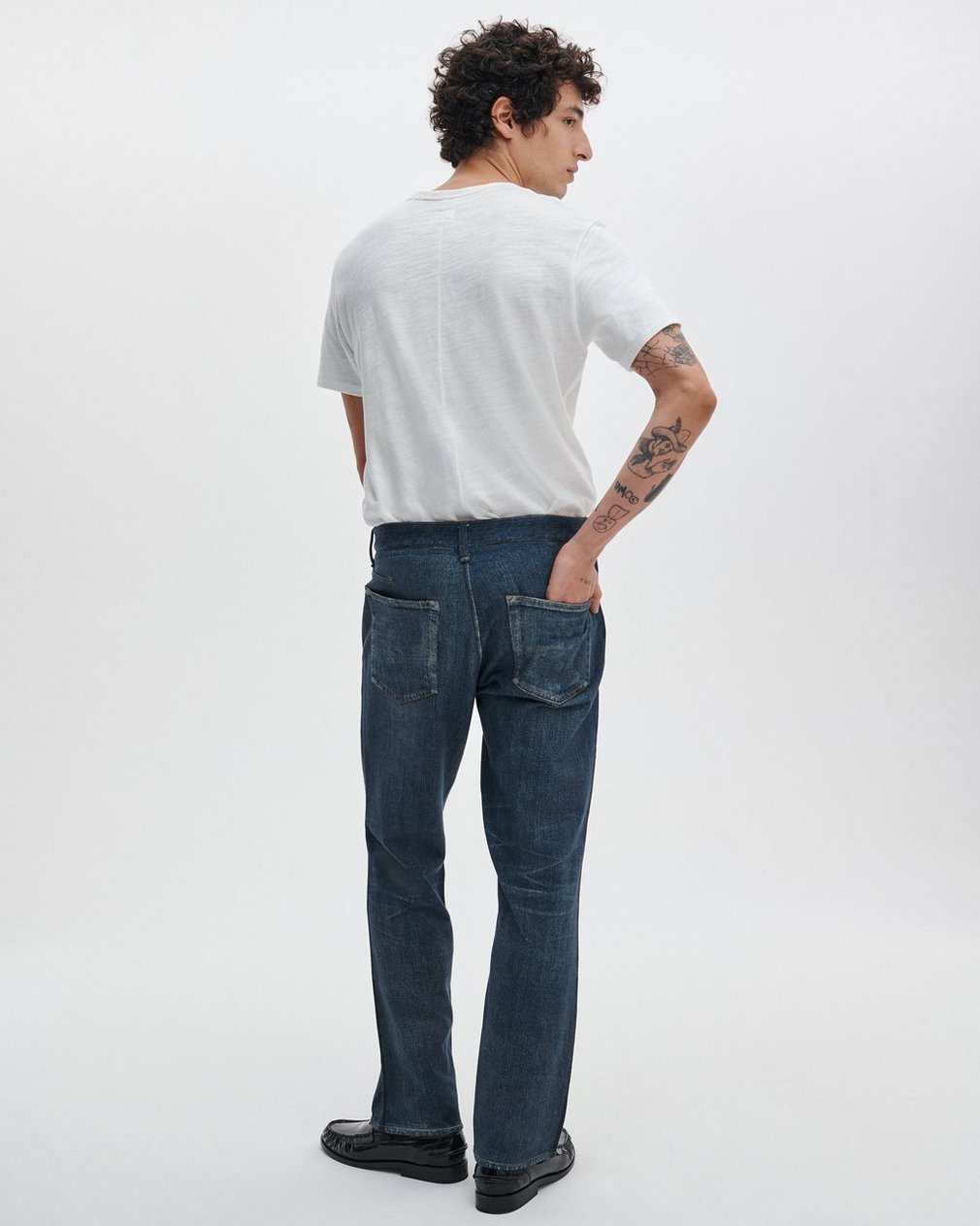 Miramar Fit 4 Track Pants Empire with Indigo Stripe - Image 5