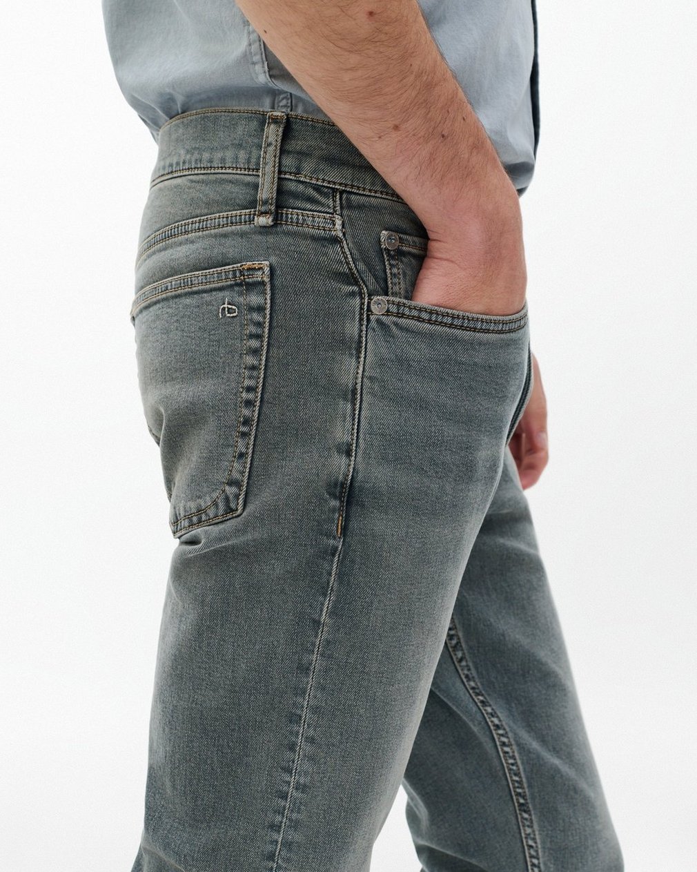 Fit 2 Slim Jeans Granite Blue - Image 4