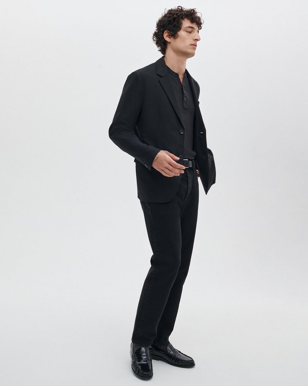 Fit 2 Black: Slim Fit Black Authentic Stretch Jean - Image 3
