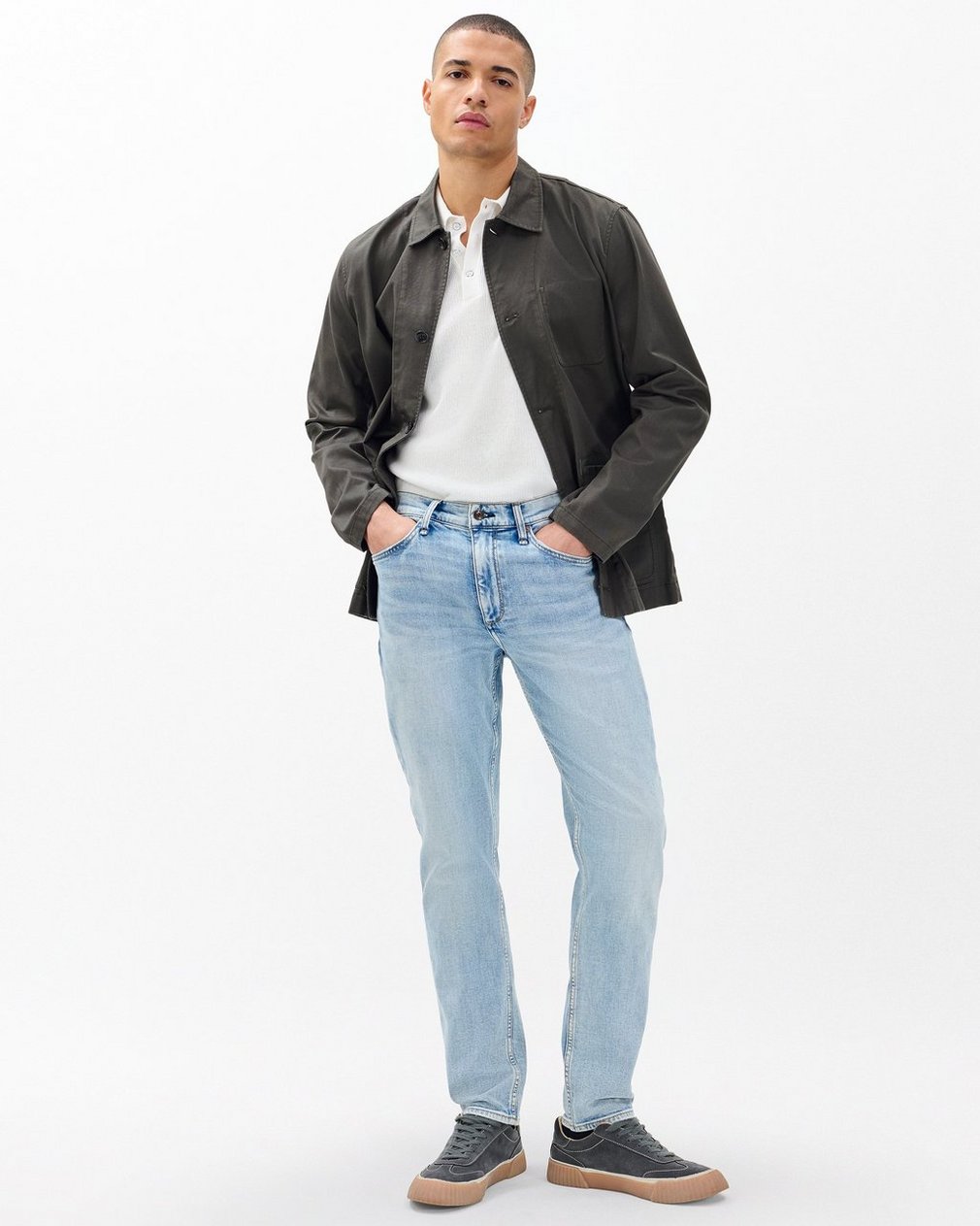 Fit 2 Flynn: Slim Fit Light Indigo Authentic Stretch Jean