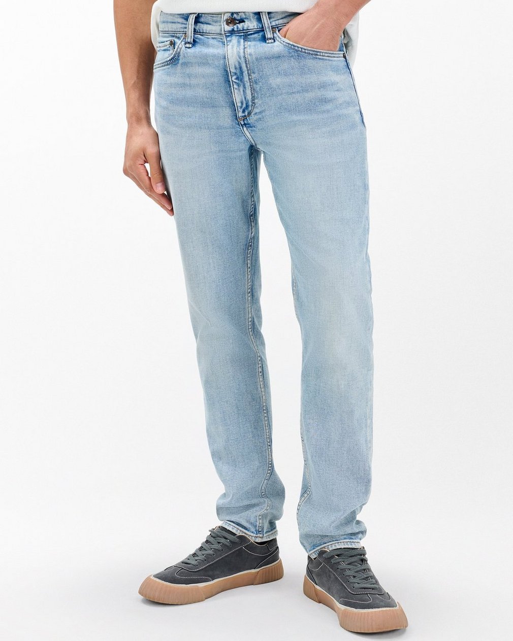 Fit 2 Flynn: Slim Fit Light Indigo Authentic Stretch Jean - Image 4