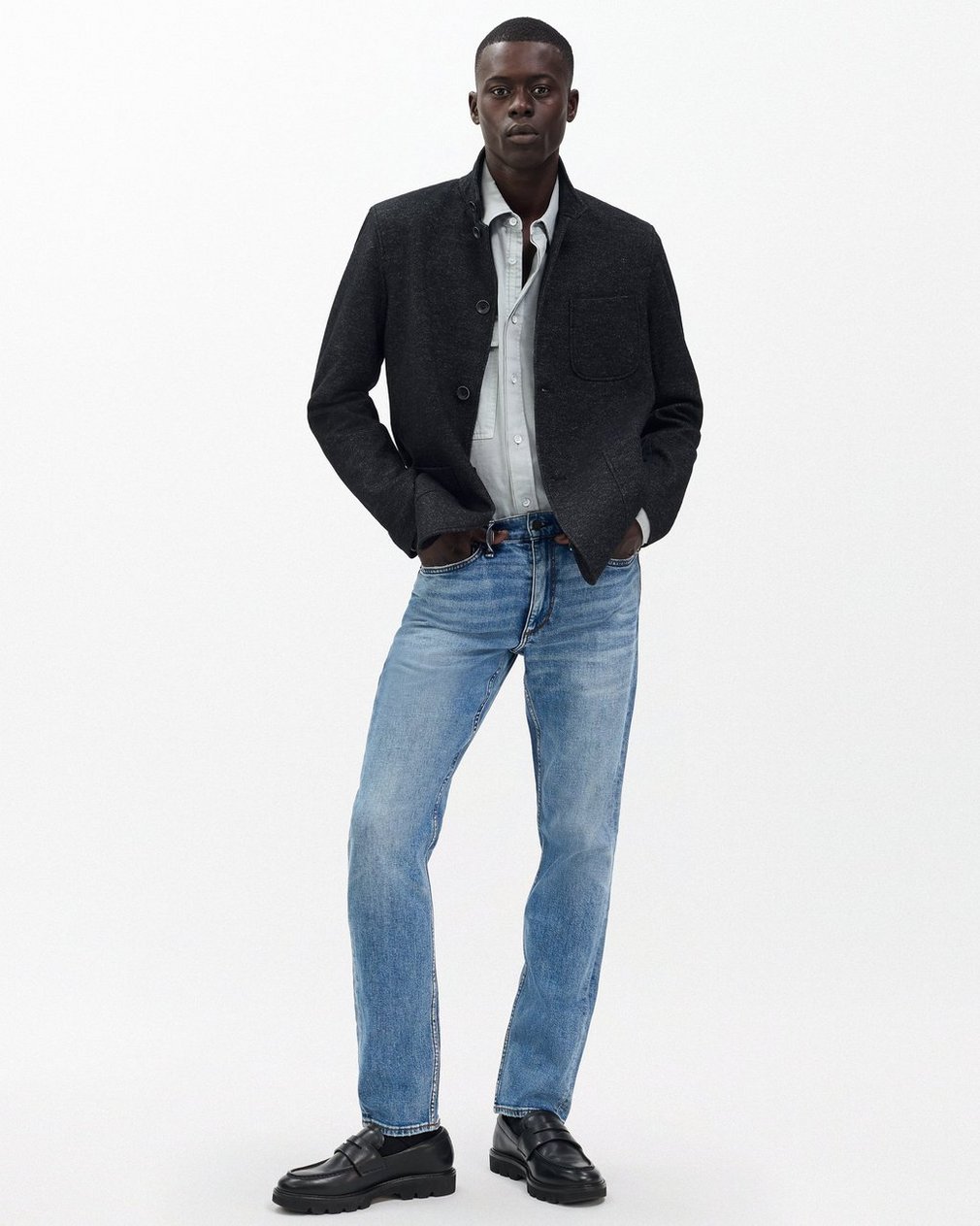 Fit 2 Carter: Slim Fit Medium Indigo Authentic Stretch Jean