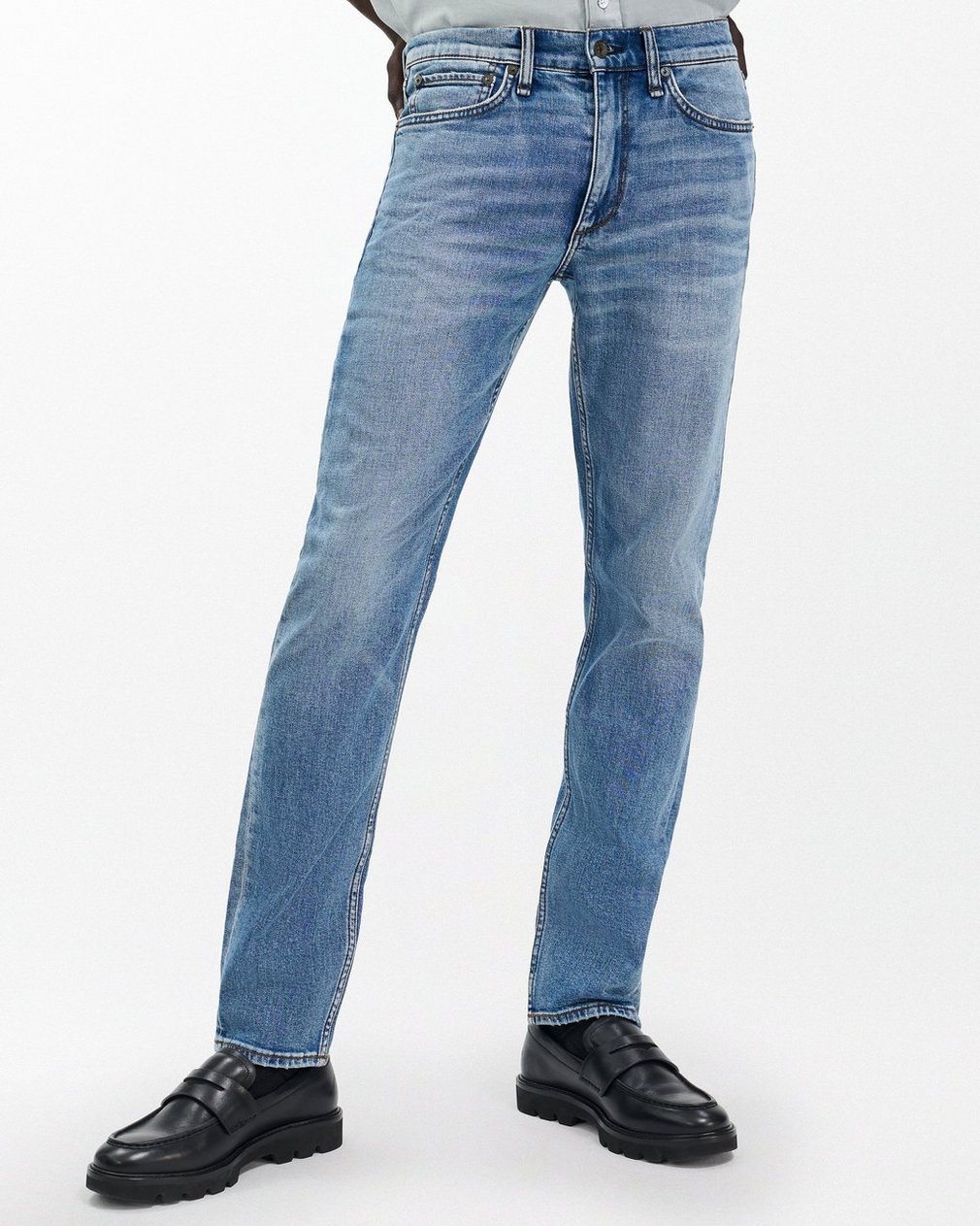 Fit 2 Carter: Slim Fit Medium Indigo Authentic Stretch Jean - Image 4