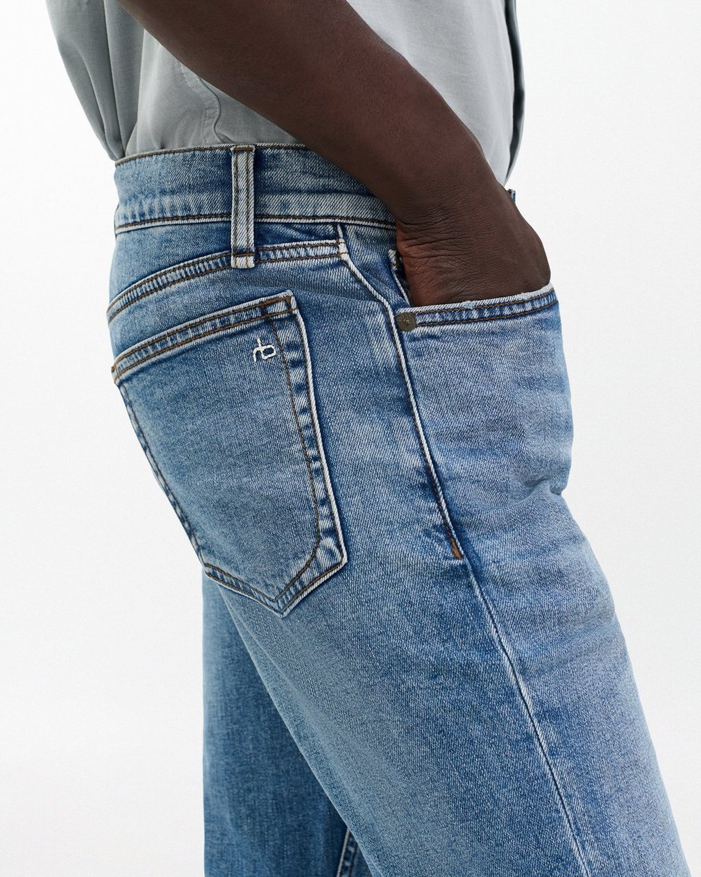 Fit 2 Carter: Slim Fit Medium Indigo Authentic Stretch Jean - Image 5