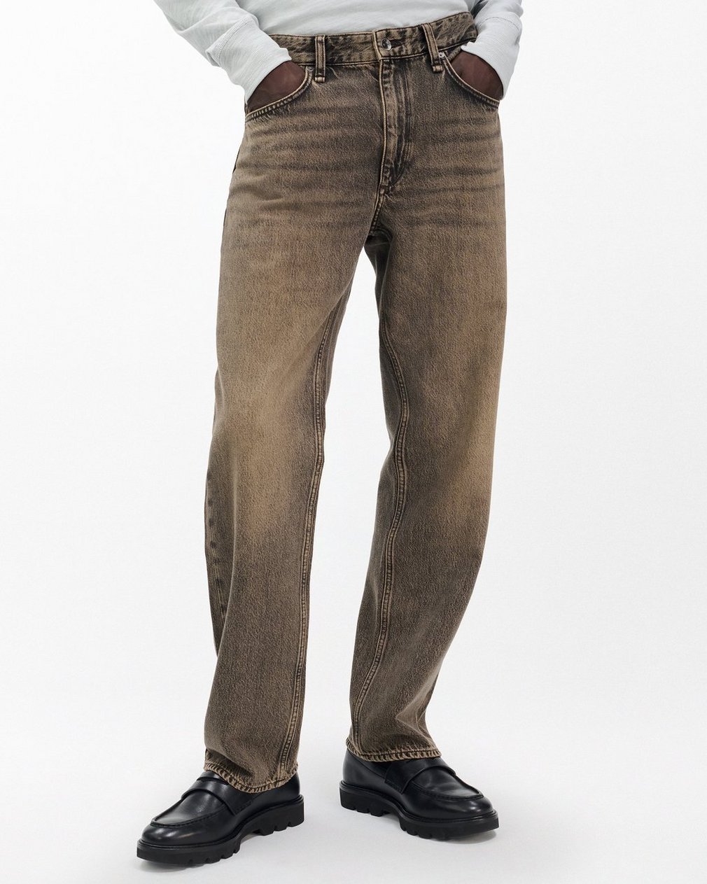 Fit 4 Straight Jeans Jade Grey - Image 4