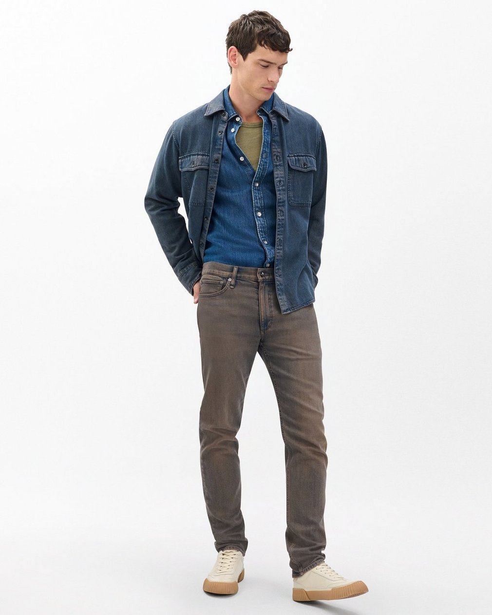 Fit 2 Slim Jeans Ochre Blue