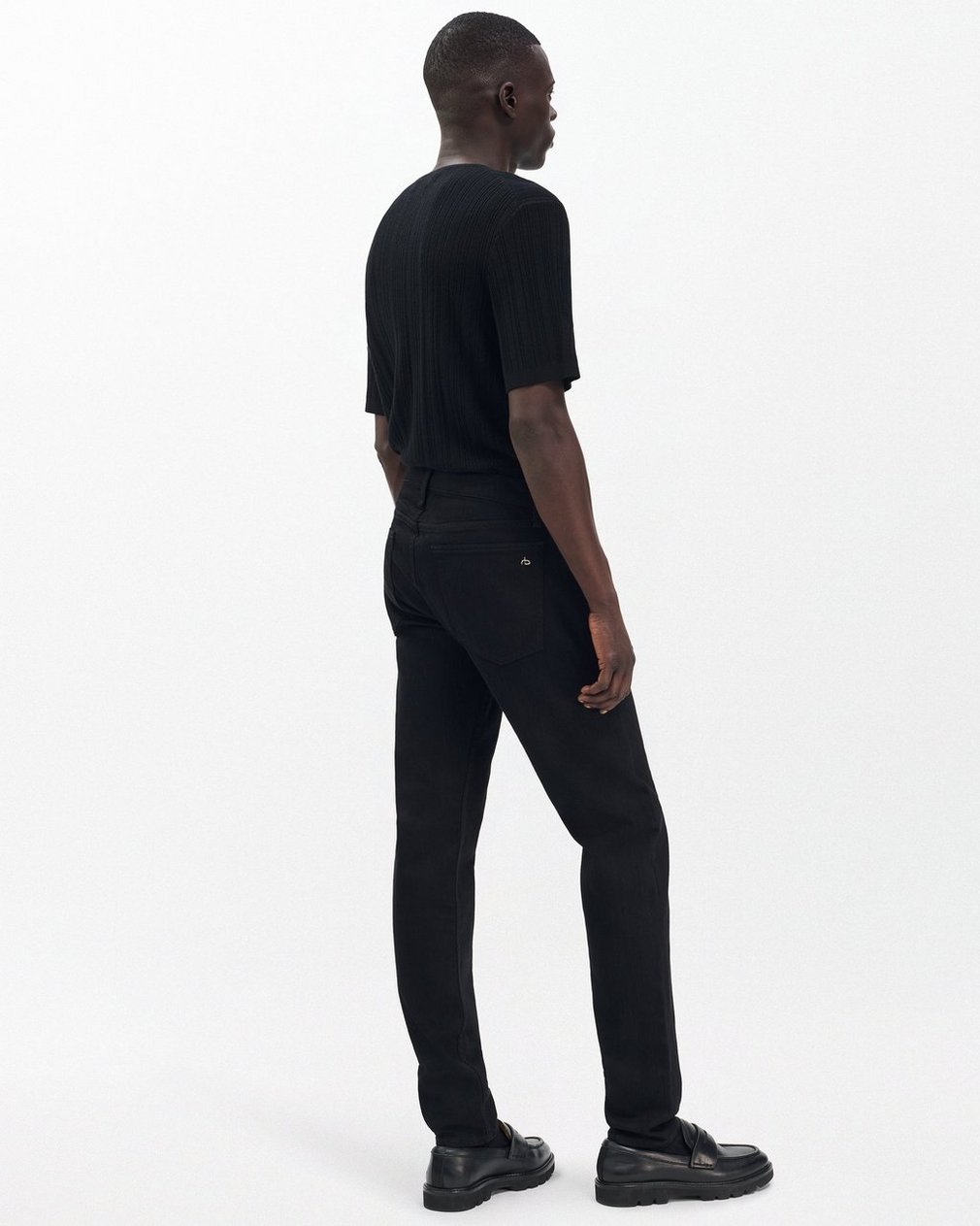 Fit 1 Black: Skinny Fit Black Aero Stretch Jean - Image 6