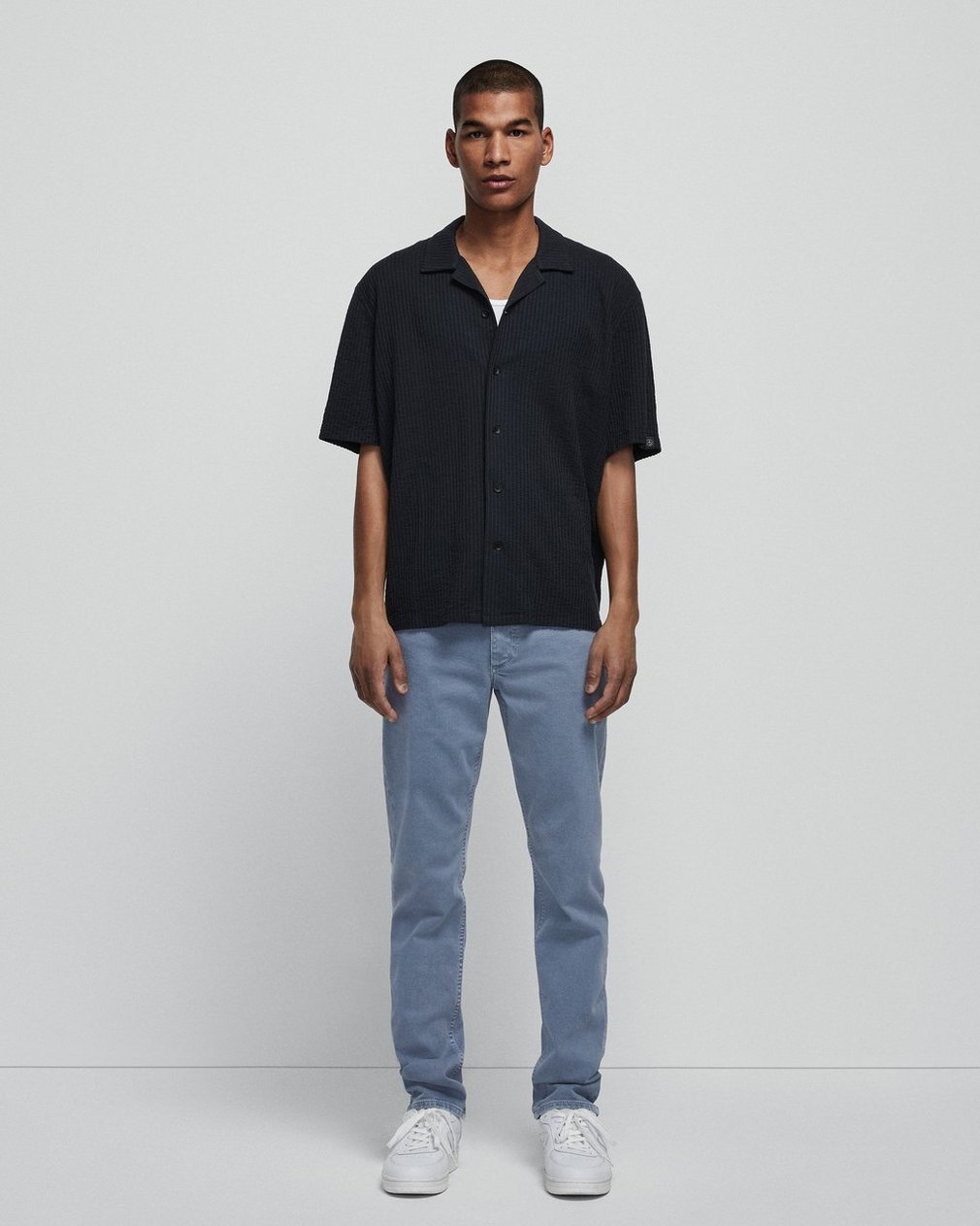 Fit 2 French Blue: Slim Fit Medium Indigo Aero Stretch Jean - Image 3