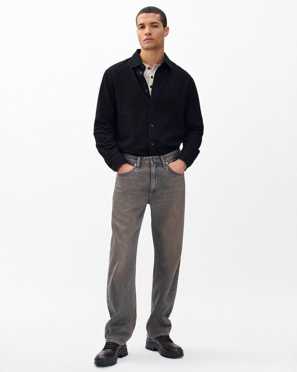 Fit 4 Straight Jeans Ochre Blue - Image 3