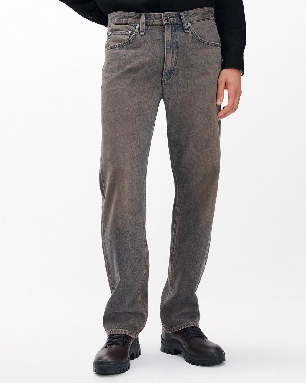 Fit 4 Straight Jeans Ochre Blue - Image 4
