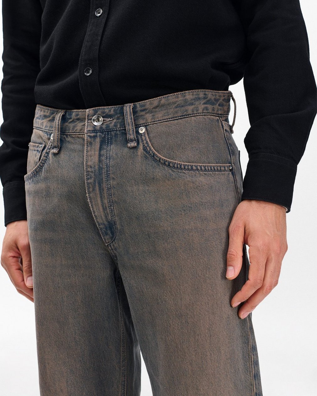 Fit 4 Straight Jeans Ochre Blue - Image 5
