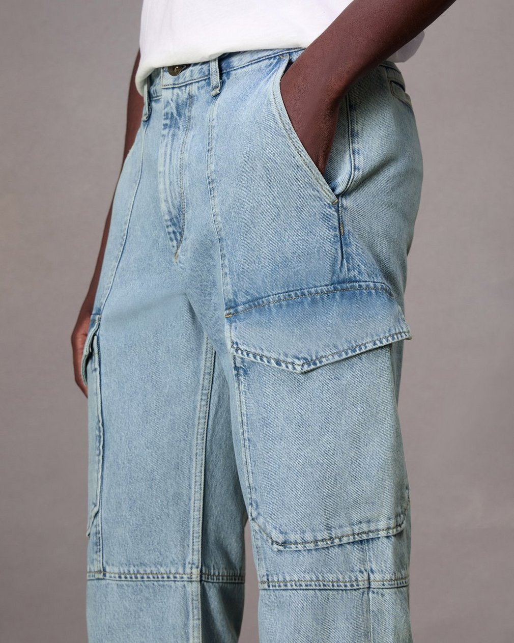 Fit 4 Straight Fit Cargo Jean Skylight - Image 6