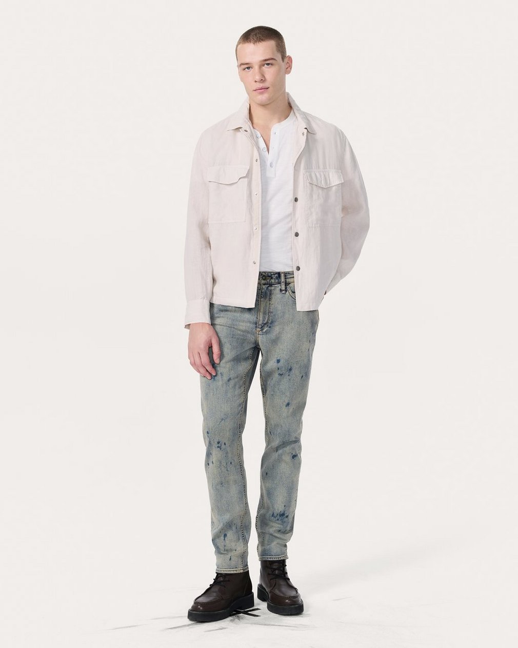 Fit 2 Slim Jeans Worn Bleach