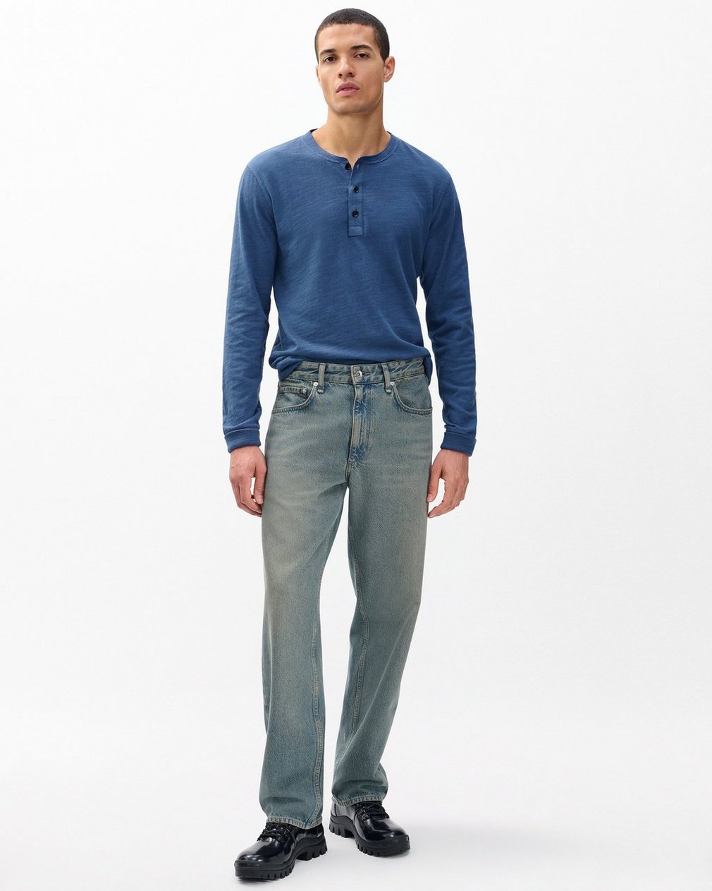 Fit 4 Straight Jeans Sepia Indigo - Image 3