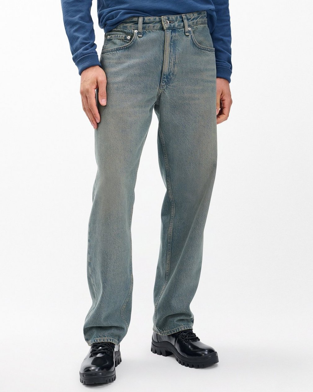 Fit 4 Straight Jeans Sepia Indigo - Image 4