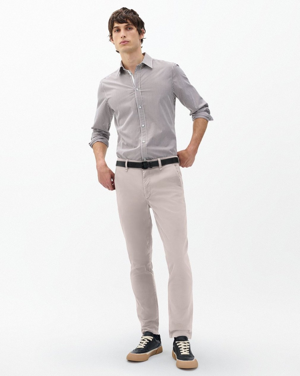 Fit 2 Stretch Twill Chinos Natural Grey