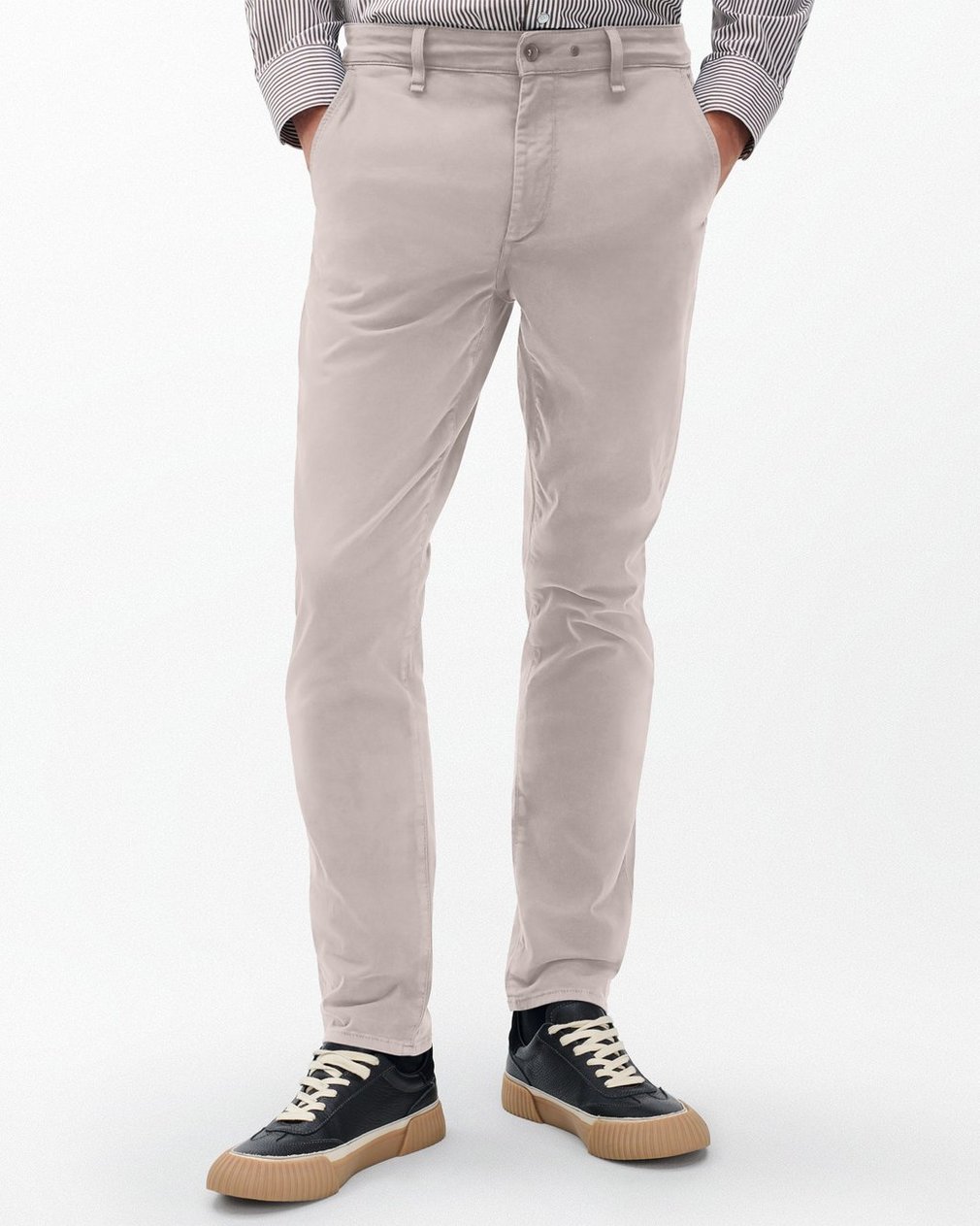 Fit 2 Stretch Twill Chinos Natural Grey - Image 4