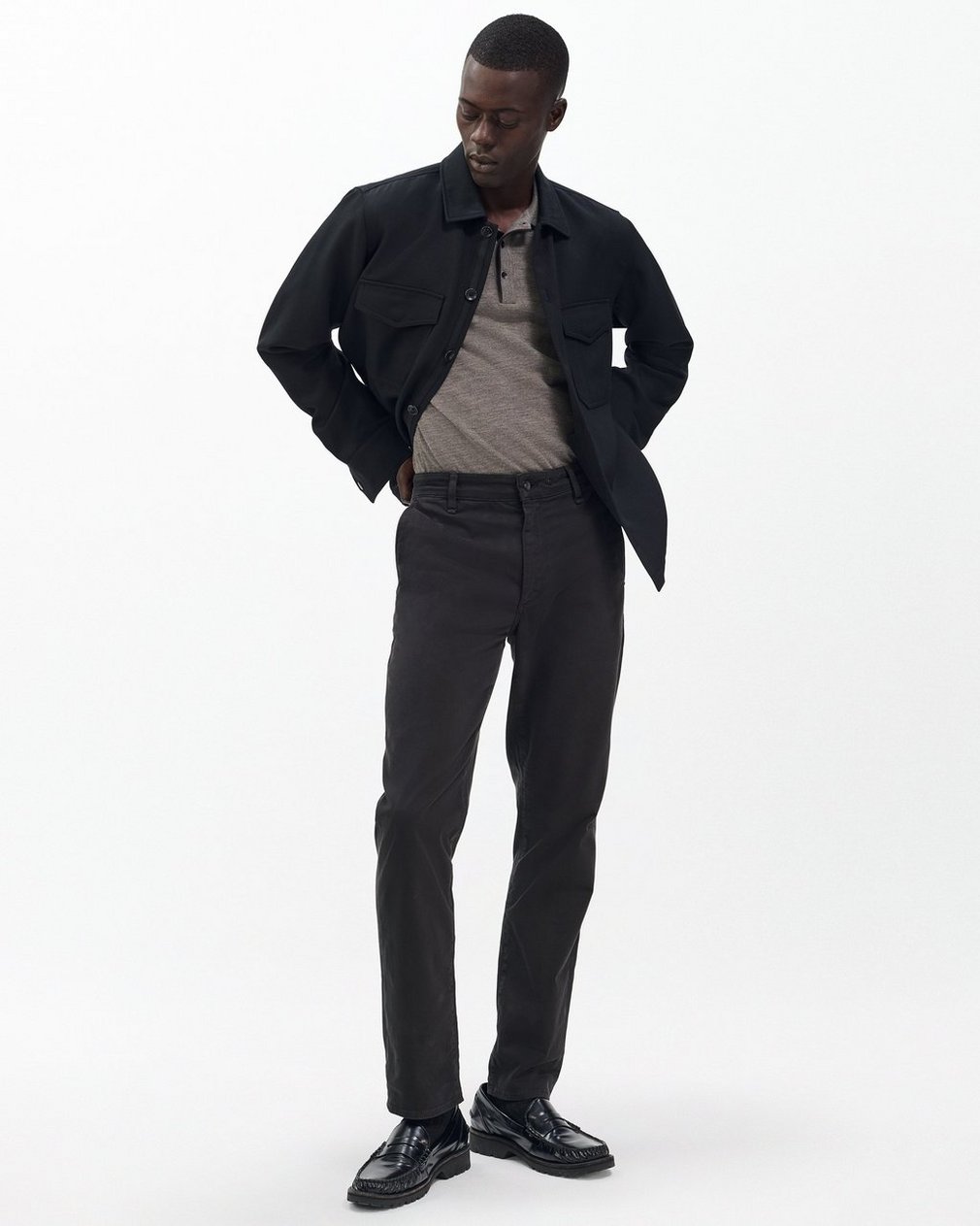 Fit 2 Stretch Twill Chinos Black - Image 3