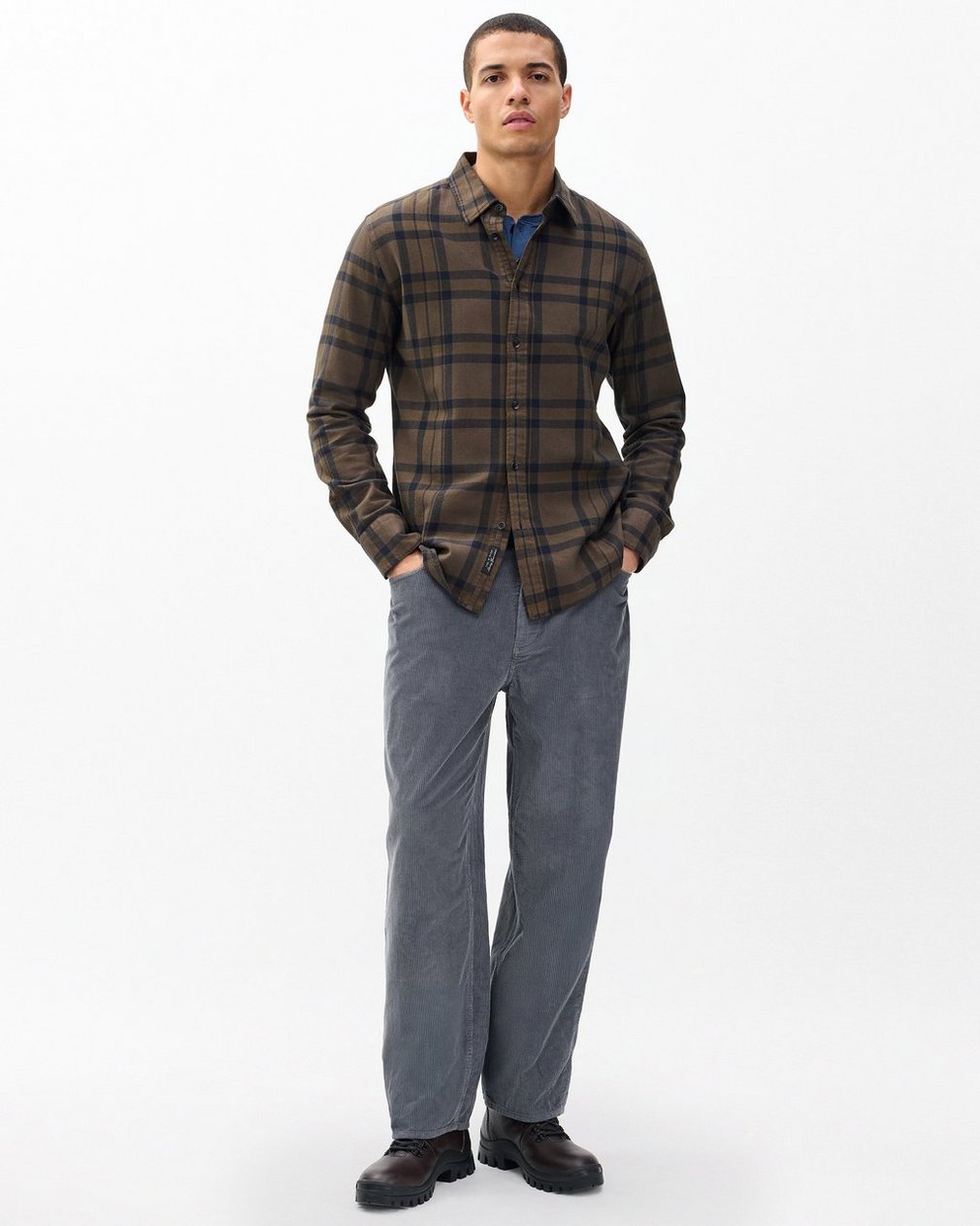 rbBAGGY Fit Corduroy Pants Slate - Image 3