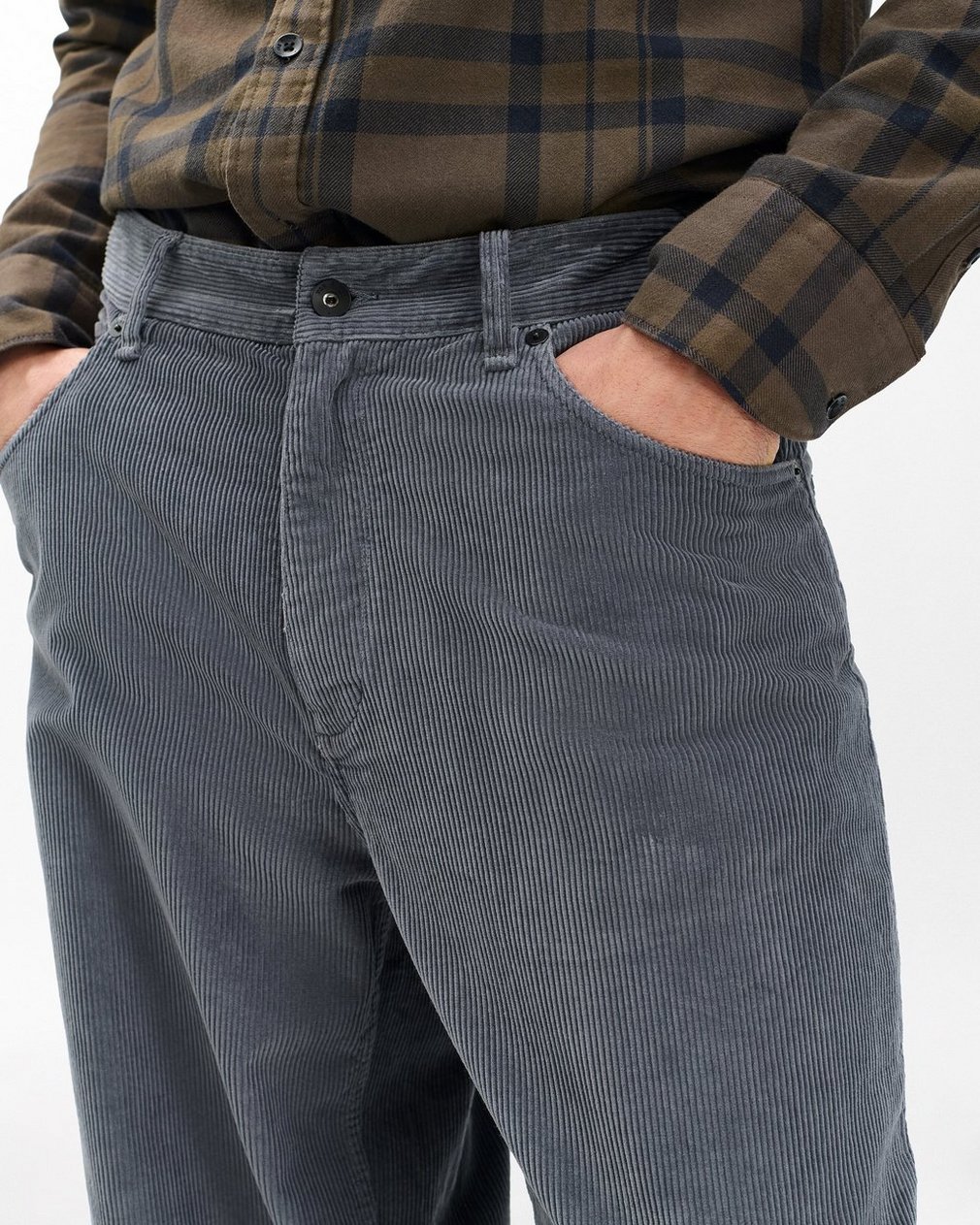 rbBAGGY Fit Corduroy Pants Slate - Image 5