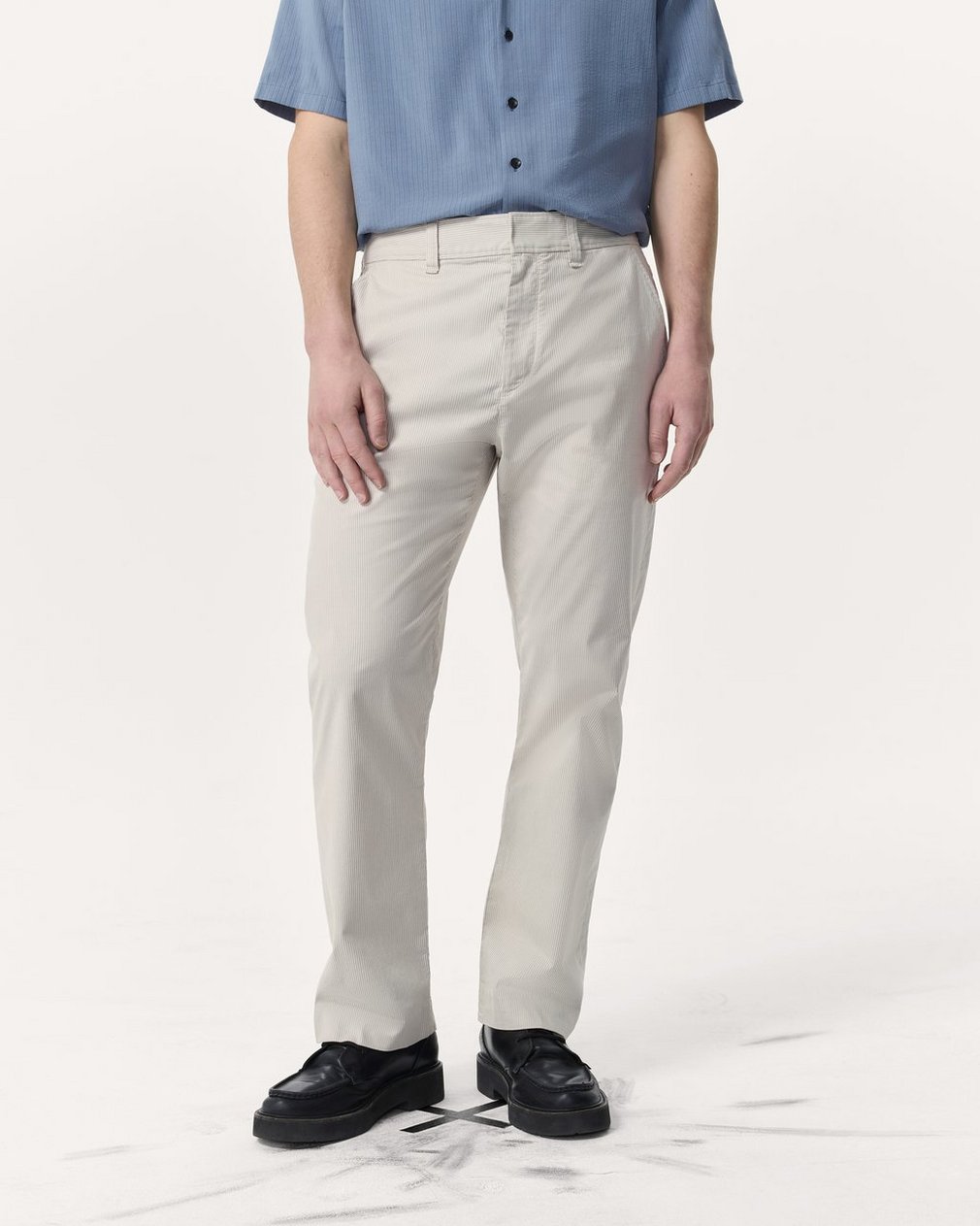 Haydon Straight Fit Striped Pants Grey Stripe - Image 3