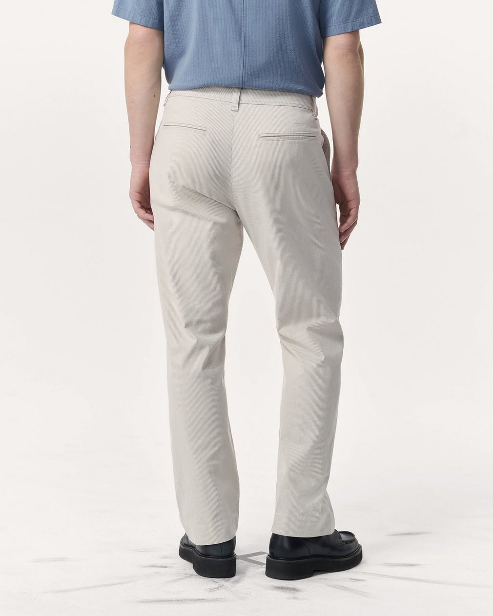 Haydon Straight Fit Striped Pants Grey Stripe - Image 5