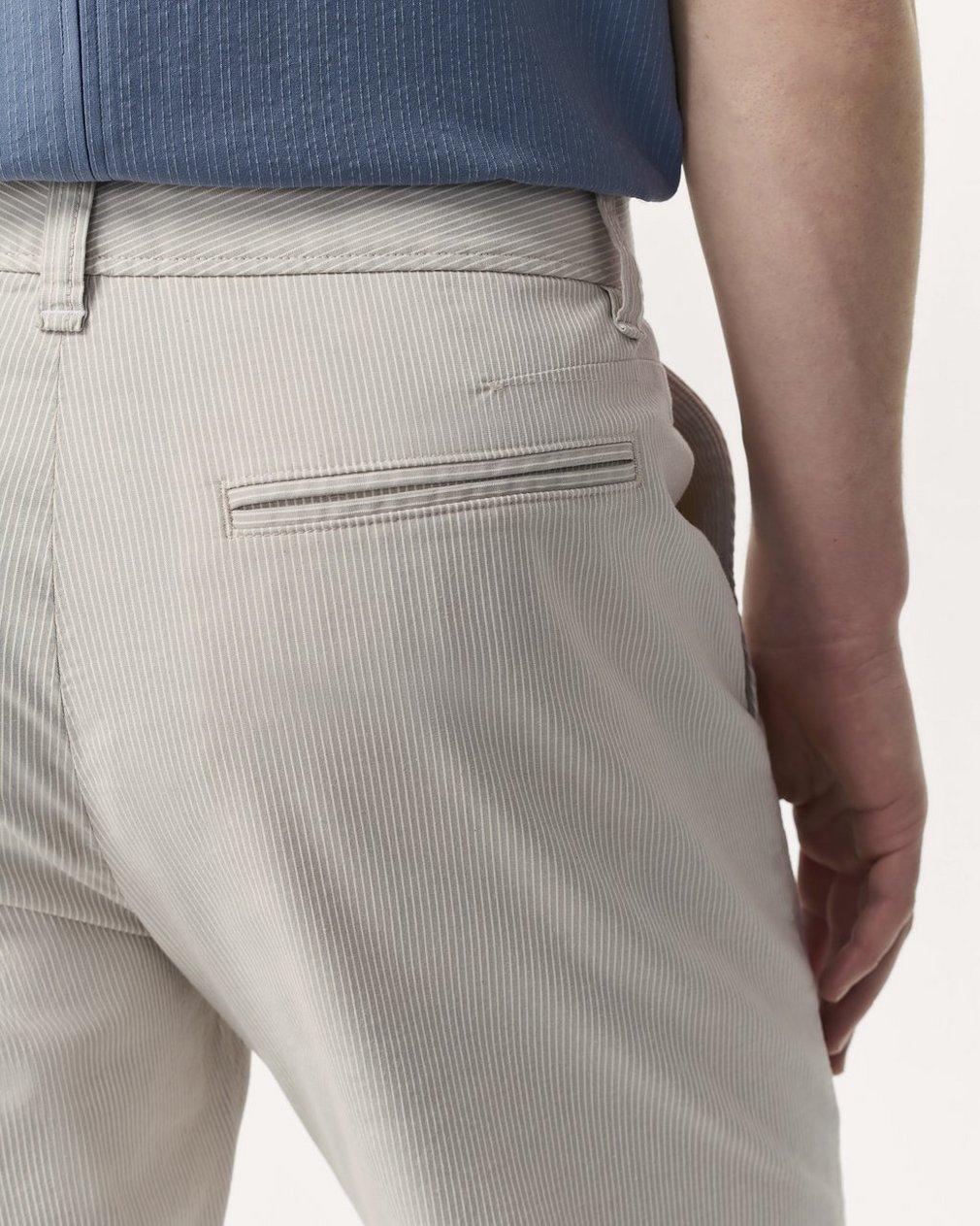 Haydon Straight Fit Striped Pants Grey Stripe - Image 6