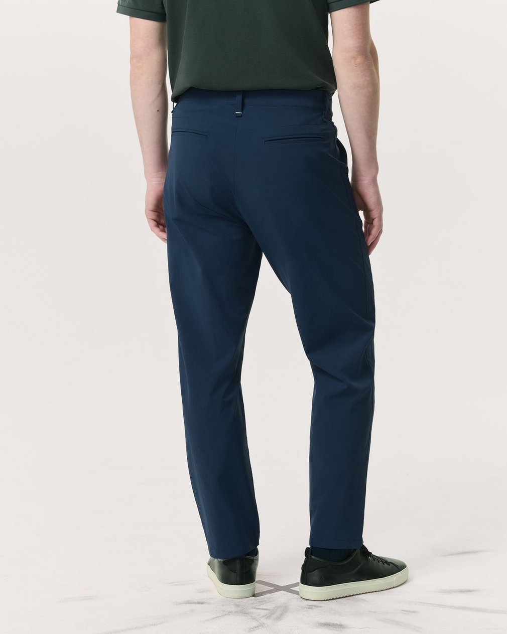 Tapered Nylon-Blend Trousers Navy - Image 5
