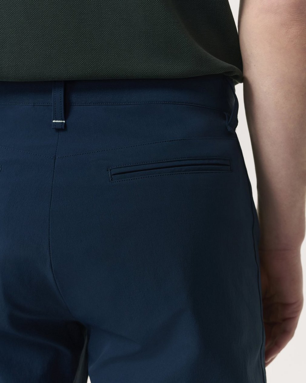 Tapered Nylon-Blend Trousers Navy - Image 6
