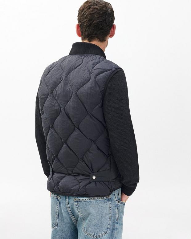 Dane Quilted Vest Black - Image 6