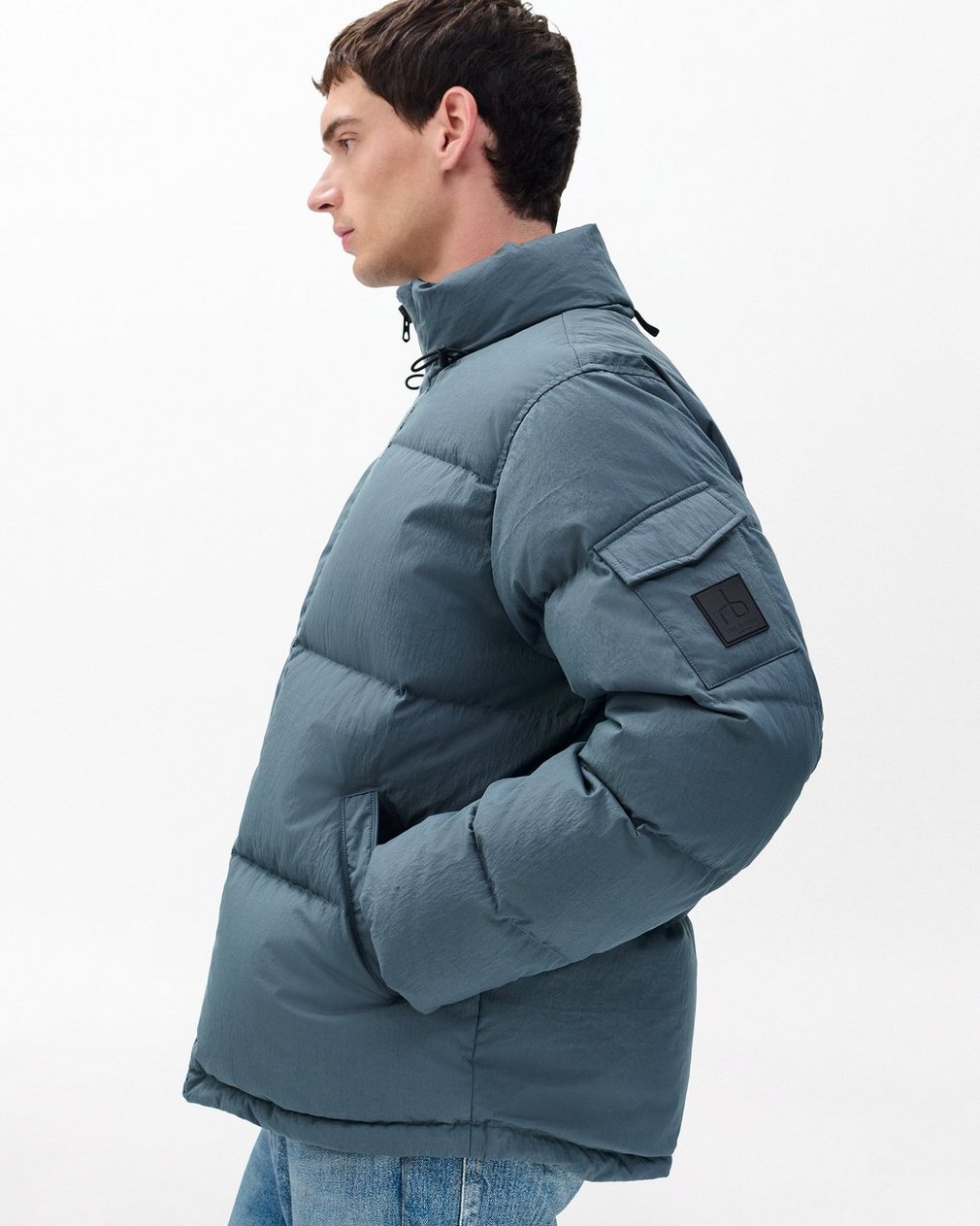 Daniel Down Jacket Slate - Image 4