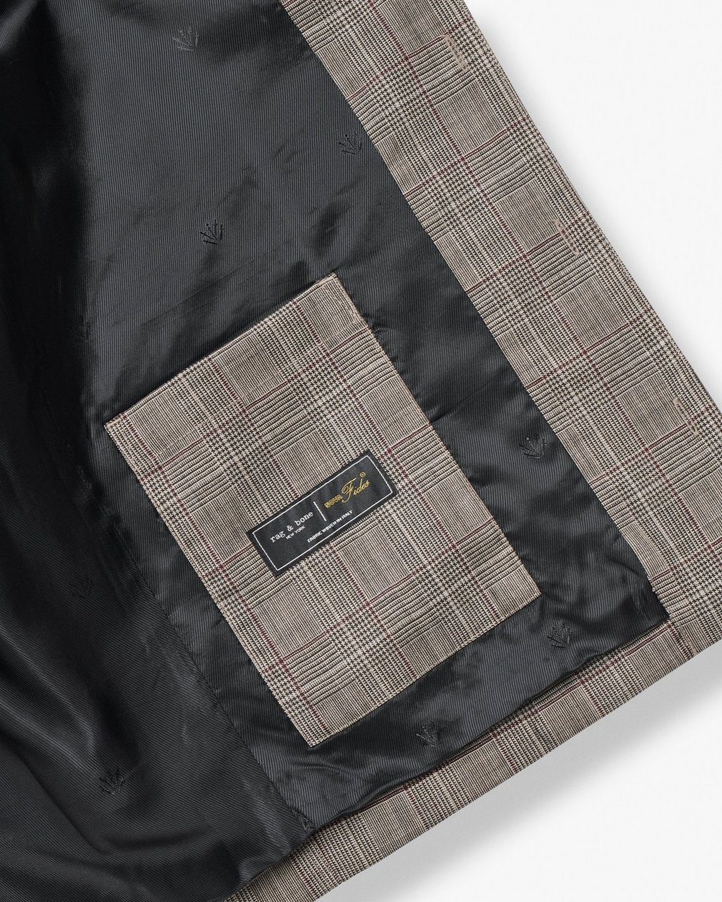 Isaiah Italian Wool Shirt Jacket Grey Check - Image 8