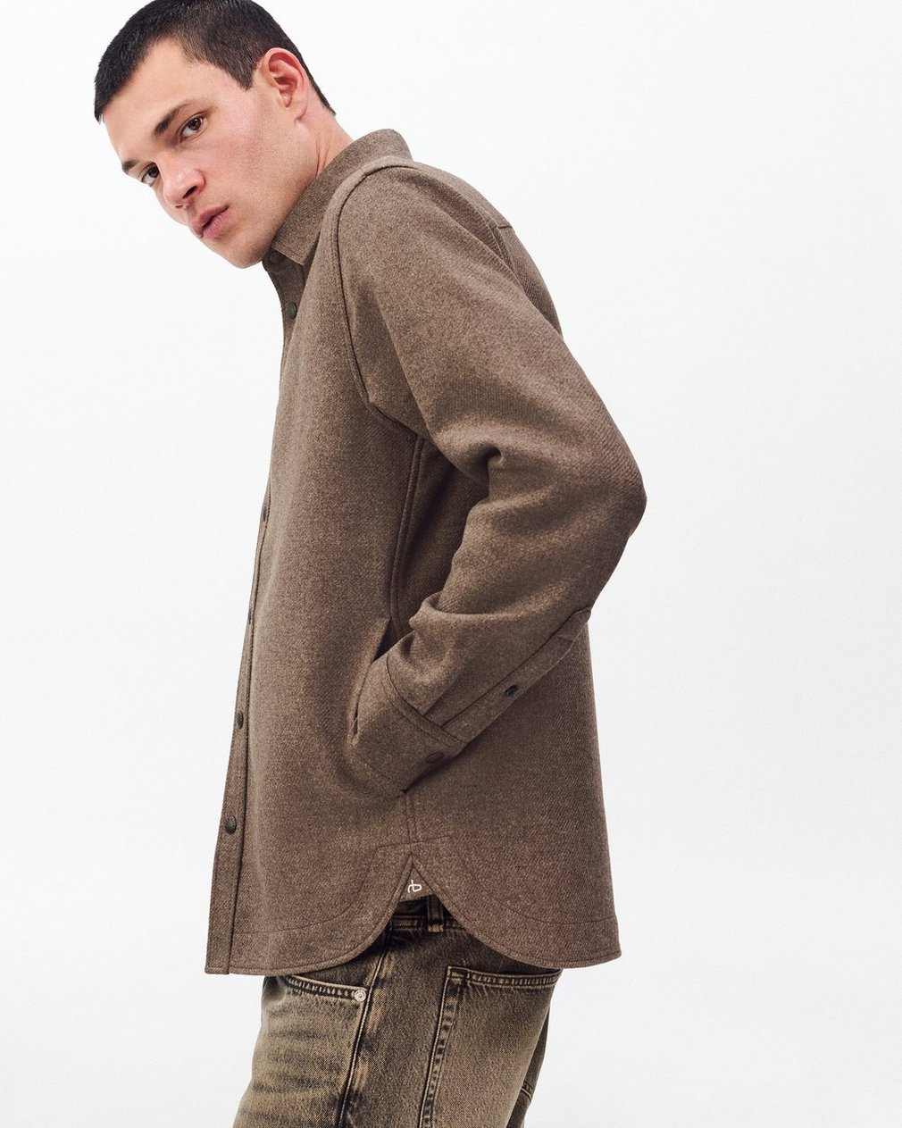 Chelsea Shirt Jacket Brown