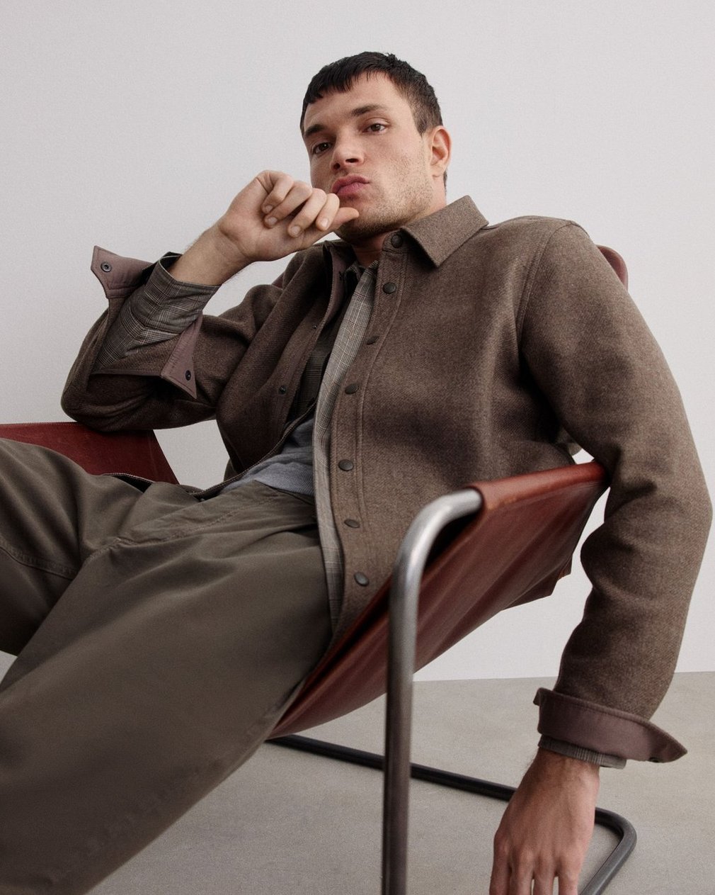 Chelsea Shirt Jacket Brown - Image 7