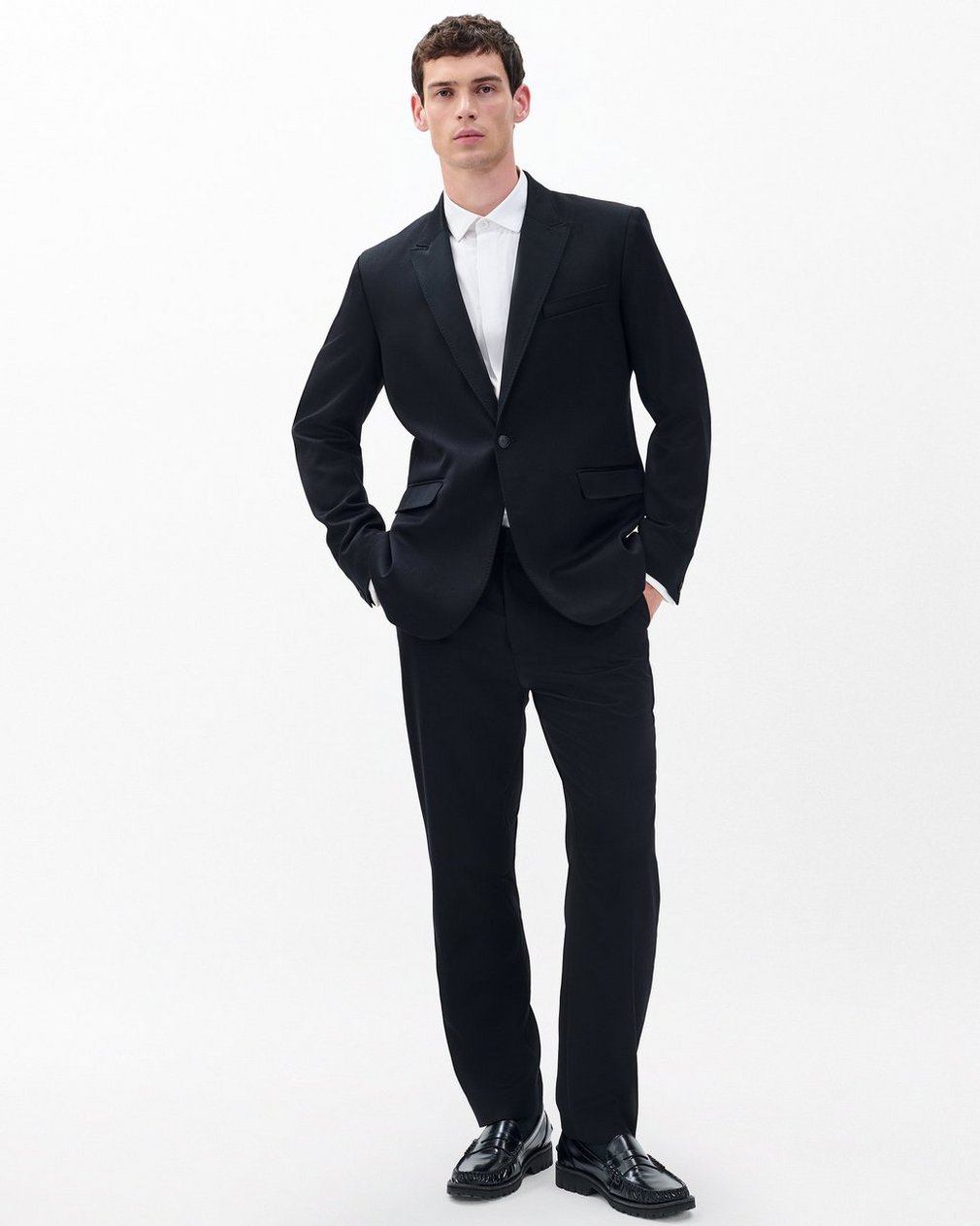 Butler British Wool Tuxedo Jacket Black - Image 3